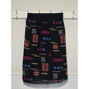 Women's Lularoe‎ Skirt, Size S, Black Multi colored patterns